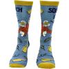 Crazy Dog T-Shirts Men’s Sasquatch Socks Funny Sarcastic Bigfoot Graphic Footwear for Men(Squatch Life)
