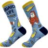 Crazy Dog T-Shirts Men’s Sasquatch Socks Funny Sarcastic Bigfoot Graphic Footwear for Men(Squatch Life)