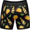 Crazy Dog T-Shirts Mens Tacos and Cervezas Boxer Briefs Funny Gag Underwear Hilarious Saying Humor for Guys(Black)