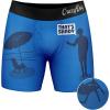 Crazy Dog T-Shirts Mens Thats Shady Boxer Brief Funny Sarcastic Beach Gag Gift Graphic Novelty Underwear(Blue)
