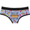 Crazy Dog T-Shirts Suns Out Buns Out Womens Panties Funny Butt Joke Graphic Bikini Brief Underwear(Multi)