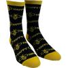 Crazy Dog T-Shirts Womens Animal Socks Cute Funny Socks with Fun Animals and Sarcastic Sayings(Bee Happy)