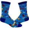 Crazy Dog T-Shirts Womens Animal Socks Cute Funny Socks with Fun Animals and Sarcastic Sayings(Dog Walking)