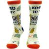 Crazy Dog T-Shirts Womens Animal Socks Cute Funny Socks with Fun Animals and Sarcastic Sayings(Koalified)