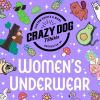 Crazy Dog T-Shirts Womens Corgi Panties Cute Pet Lovers Puppy Graphic Novelty Underwear for Ladies(Pink)