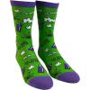 Crazy Dog T-Shirts Womens Cute Mismatched Socks With Funny Cute Graphics For Ladies(420 Time)
