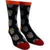 Crazy Dog T-Shirts Womens Cute Mismatched Socks With Funny Cute Graphics For Ladies(Black)
