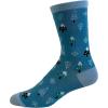 Crazy Dog T-Shirts Womens Cute Mismatched Socks With Funny Cute Graphics For Ladies(Blue)