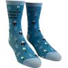 Crazy Dog T-Shirts Womens Cute Mismatched Socks With Funny Cute Graphics For Ladies(Blue)