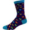 Crazy Dog T-Shirts Womens Cute Mismatched Socks With Funny Cute Graphics For Ladies(Navy)