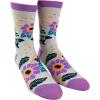 Crazy Dog T-Shirts Womens Cute Mismatched Socks With Funny Cute Graphics For Ladies(Pink)