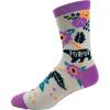 Crazy Dog T-Shirts Womens Cute Mismatched Socks With Funny Cute Graphics For Ladies(Pink)