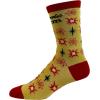 Crazy Dog T-Shirts Womens Cute Mismatched Socks With Funny Cute Graphics For Ladies(Yellow)