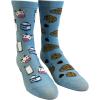 Crazy Dog T-Shirts Womens Cute Mismatched Socks With Funny Graphics for Ladies(Mismatched 5 Pack)