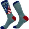 Crazy Dog T-Shirts Womens Empowering Socks Funny Footware for Girls to Make a Statement(Peace Sign)