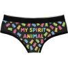 Crazy Dog T-Shirts Womens Gummy Bear Spirit Animal Panties Funny Cute Bikini Brief Gift Candy Lovers Cool(Multi)