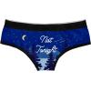 Crazy Dog T-Shirts Womens Not Tonight Panties Funny Saying Cute Bikini Brief Quote Graphic Underwear(Blue)