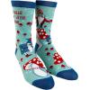 Crazy Dog T-Shirts Women’s Say Hello to My Little Friend Socks Funny Mushroom Gnome Novelty Fantasy Fairy Tale Footwear
