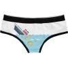 Crazy Dog T-Shirts Womens Taco Shark Panties Funny Bikini Brief Vacation Attack Cute Graphic Underwear For Ladies(Multi)