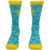 Crazy Dog T-Shirts Women’s Teacher Socks funny Sarcastic School Graphic Footwear for Ladies(Blue)