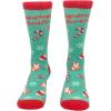 Crazy Dog T-Shirts Youth Christmas Socks Funny Festive Holiday Kids Socks for Boys and Girls(Peppurrmint Meowcha)