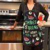 Crazy Dog T-Shirts Zombies Eat Brains Don’t Worry You’re Safe Funny Halloween Brains Cooking Graphic Kitchen Smock