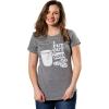Crazy Dog Womens T Shirts Funny Sarcastic Humor Christmas Tees for Holiday Parties(Dark Heather Grey – Put Out)