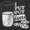 Crazy Dog Womens T Shirts Funny Sarcastic Humor Christmas Tees for Holiday Parties(Heather Black – Put Out for Santa)