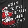 Crazy Dog Womens T Shirts Funny Sarcastic Humor Christmas Tees for Holiday Parties(Heather Black – Really Bad)