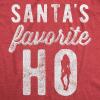 Crazy Dog Womens T Shirts Funny Sarcastic Humor Christmas Tees for Holiday Parties(Heather Red – Favorite Ho)