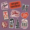 Dark Valentines Sticker Extra Large Stickers for Adults Funny Adhesives with Memes Love Cool Sarcastic Multi 10 Pieces(10 Pieces)