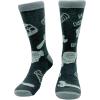 Funny Car Guy Crew Socks for Men – Easily Distracted by Blocks Print – Auto Mechanic & Engine Lover Gift – Cozy Cotton Garage Workwear – Novelty Automotive Socks for Racing & Repair Enthusiasts