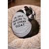 Funny Dog Shirt for Medium Dogs – Im Only Talking to My Human Today Print – Lightweight Cotton Tee Pet Clothes for Small and Large Breeds Sarcastic Novelty Pets Apparel Grey, XXL(XX-Large)