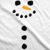 Funny Maternity Christmas Shirts for The Holidays Cute Tees to Celebrate Bumps First Christmas(White – Snowman Buttons)