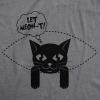 Funny Maternity T Shirts for Pregnant Women with Sarcastic Sayings Hilarious Womens Shirts for Pregnancy(Dark Heather Grey – Let Meowt)