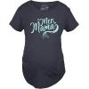 Funny Maternity T Shirts for Pregnant Women with Sarcastic Sayings Hilarious Womens Shirts for Pregnancy(Heather Navy – Mermama)