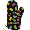 Funny Taco Oven Mitt – Introverted but Willing to Discuss Tacos Design – Durable Cotton Blend with Heat Protection – Novelty Mexican Food Kitchen Glove for Cooking and Taco Lovers(Spirit Animal)