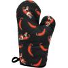 Funny Taco Oven Mitt – Introverted but Willing to Discuss Tacos Design – Durable Cotton Blend with Heat Protection – Novelty Mexican Food Kitchen Glove for Cooking and Taco Lovers(That�s Hot)