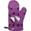 Funny Taco Oven Mitt – Introverted but Willing to Discuss Tacos Design – Durable Cotton Blend with Heat Protection – Novelty Mexican Food Kitchen Glove for Cooking and Taco Lovers(Spread the Love)