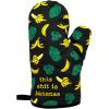 Funny Taco Oven Mitt – Introverted but Willing to Discuss Tacos Design – Durable Cotton Blend with Heat Protection – Novelty Mexican Food Kitchen Glove for Cooking and Taco Lovers(Bananas)