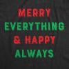 Funny Womens Christmas Shirts Wholesome Shirts for Happy Holiday Tees for Ladies(Heather Black – Merry Everything)