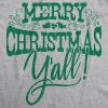 Funny Womens Christmas Shirts Wholesome Shirts for Happy Holiday Tees for Ladies(Light Heather Grey – Xmas Yall)