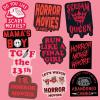 Horror Sticker Extra Large Stickers for Adults Funny Adhesives with Memes Halloween Cool Sarcastic Multi 10 Pieces(10 Pieces)