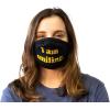 I Am Smiling Face Mask Funny Happy Face Novelty Graphic Nose and Mouth Covering Funny Masks for Adults Cool Motivational Novelty Masks for Adults Black 1 Pack