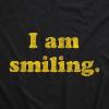 I Am Smiling Face Mask Funny Happy Face Novelty Graphic Nose and Mouth Covering Funny Masks for Adults Cool Motivational Novelty Masks for Adults Black 1 Pack