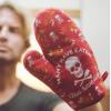 Many Have Eaten Few Have Died Oven Mitt Funny Sarcastic Cooking Kitchen Glove Funny Graphic Kitchenwear Halloween Cool Sarcastic Novelty Cookware Red Oven Mitt(Oven Mitt)