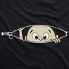 Maternity Baby Peeking T Shirt Funny Pregnancy Tee for Expecting Mothers(Heather Black)