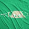 Maternity Baby Peeking T Shirt Funny Pregnancy Tee for Expecting Mothers(Heather Green)