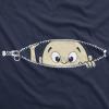Maternity Baby Peeking T Shirt Funny Pregnancy Tee for Expecting Mothers(Heather Navy)