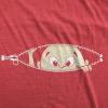Maternity Baby Peeking T Shirt Funny Pregnancy Tee for Expecting Mothers(Heather Red)